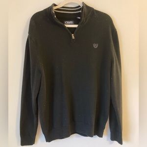 Chaps men’s large pull over sweater quarter zip. Size large.